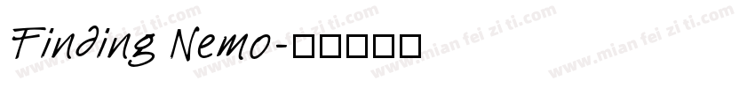 Finding Nemo字体转换